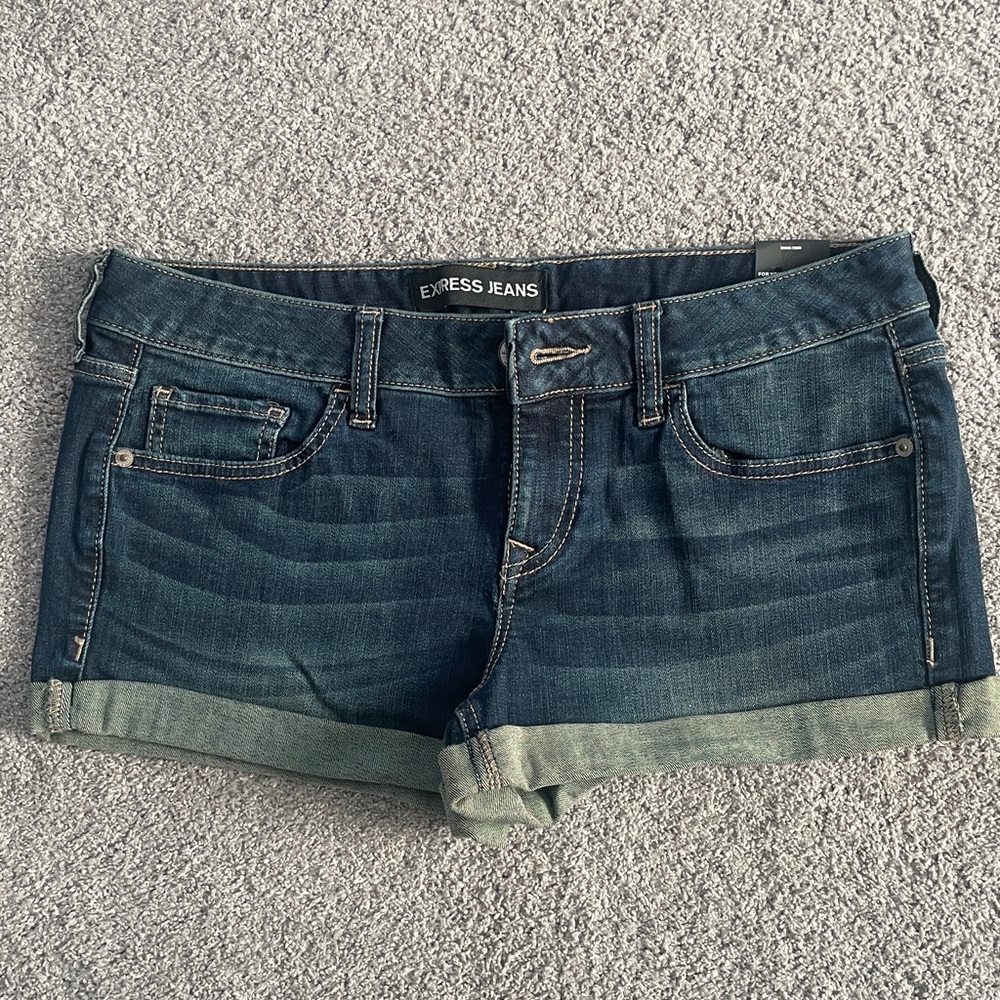 Express Blue Jean Shorts